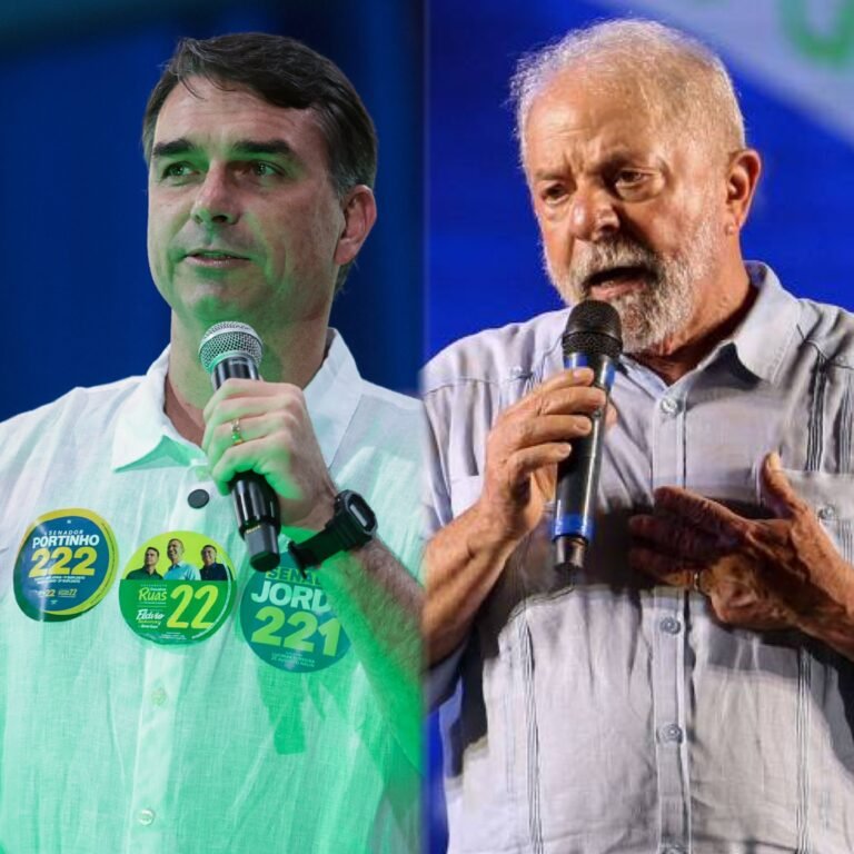 Pesquisa Real Time Big Data desta quinta-feira (1º) aponta Flávio Bolsonaro com 46%, e Lula com 45% em eventual 2º turno