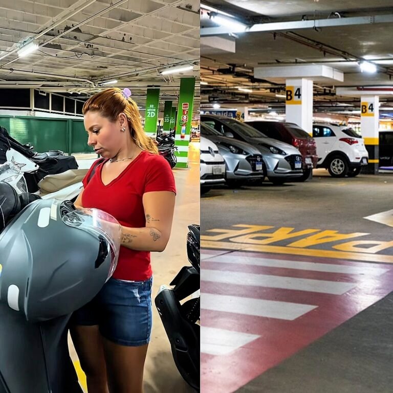 Em Belém, influenciadora denuncia furto de capacete de moto em estacionamento de shopping na Av. Augusto Montenegro