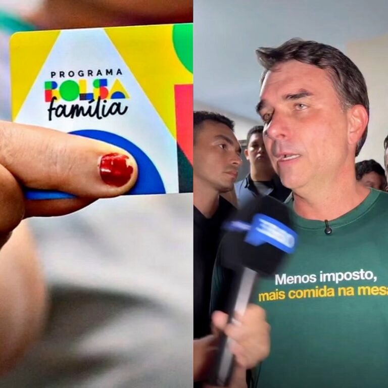 “Vamos garantir que você continue recebendo bolsa família mesmo com carteira assinada”, diz Flávio Bolsonaro em entrevista